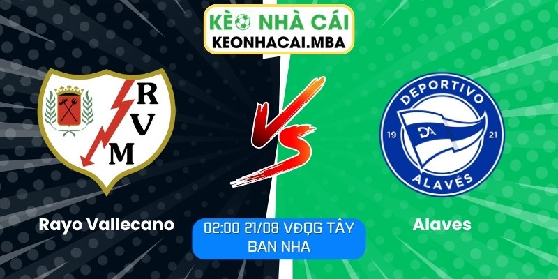 Soi Kèo Rayo Vallecano vs Alaves (02:00 21/08, VĐQG Tây Ban Nha) 1 Rayo Vallecano vs Alaves